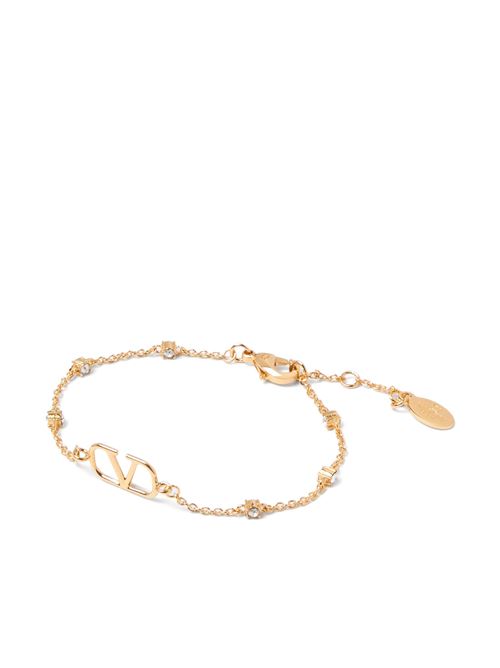 VLOGO SIGNATURE BRACELET IN METAL AND SWAROVSKI® CRYSTALS VALENTINO GARAVANI | 6W2J0W24YCWMH5